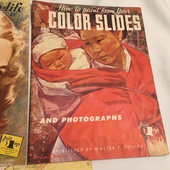 Vintage Walter T. Foster Art Books - Lot Of 3 How To Draw/Oil PAINT - Picture 4 of 10